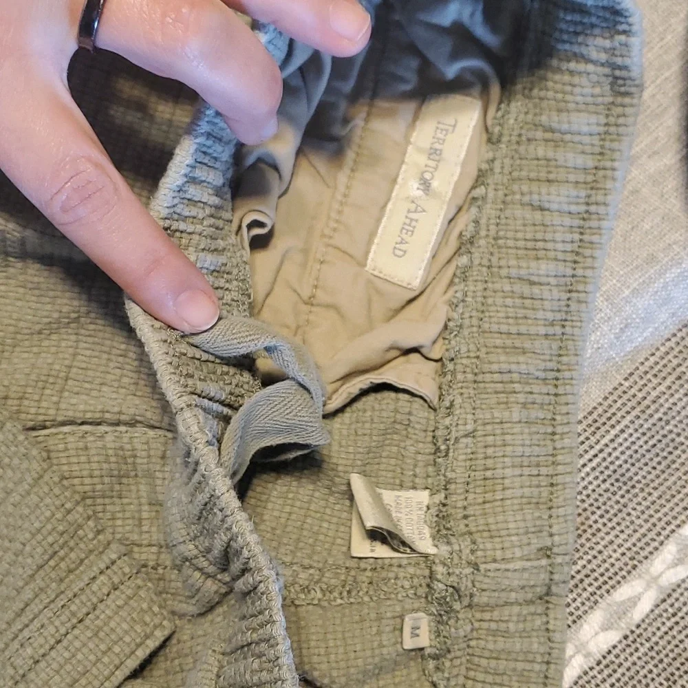 Territory Ahead Cotton Medium sage green pants - Picture 4 of 5